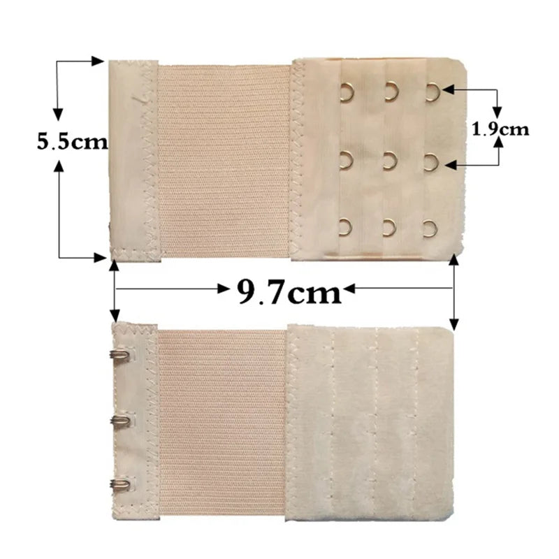 Extensor de Sutiã 3 Colchetes — Kit com 3